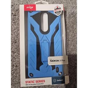 Phone Case For Nokia 3.1 Plus Zizo Static Series Blue And Black